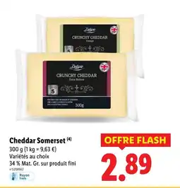 Lidl Deluxe Cheddar Somerset offre