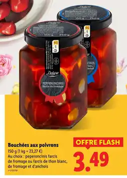 Lidl Deluxe Bouchées aux poivrons offre