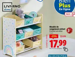 Lidl Livarno home Meuble de rangement enfant offre