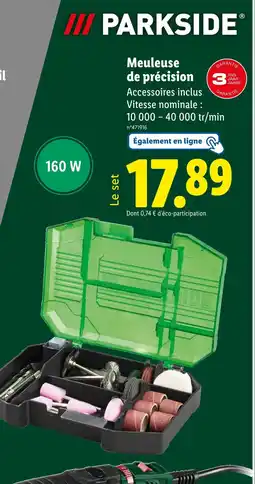 Lidl PARKSIDE Meuleuse de précision offre