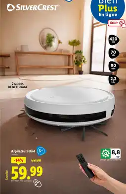 Lidl SILVERCREST Aspirateur robot offre