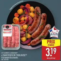 ALDI Boucherie st-clément - 4 saucisses de toulouse offre