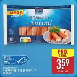 ALDI Golden seafood - 48 bâtonnets de surimi offre
