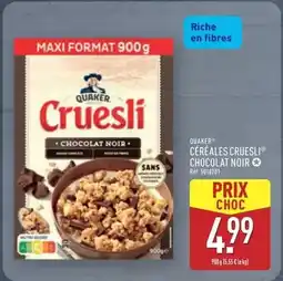 ALDI Quaker - céréales cruesli chocolat noir offre