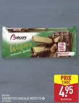 ALDI Balconi - gaufrettes chocolat noisette offre