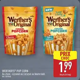 ALDI Werther's pop corn offre