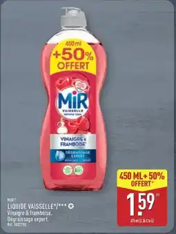 ALDI Mir - liquide vaisselle offre