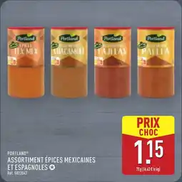 ALDI Portland assortiment épices mexicaines et espagnoles offre