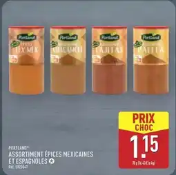 ALDI Portland - assortiment epices mexicaines et espagnoles offre