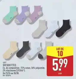 ALDI L'oréal - socquettes offre