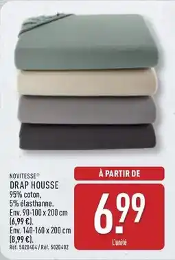 ALDI Novitesse drap housse offre