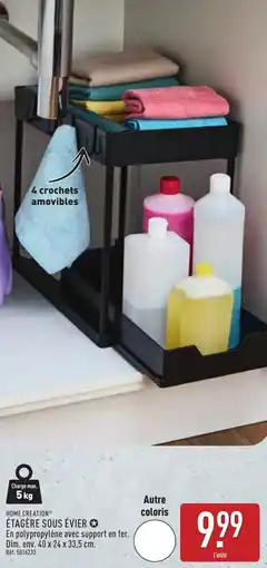 ALDI Home creation étagère sous évier offre