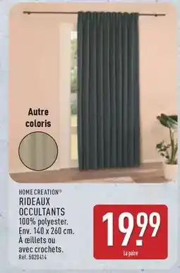 ALDI Home creation rideaux occultants offre