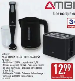 ALDI Ambiano assortiment électroménager offre