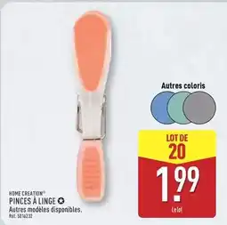 ALDI Home creation - pinces a linge offre