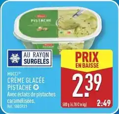 ALDI Crème glacée pistache offre