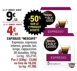 E.Leclerc Nescafé - capsules offre