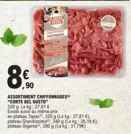 E.Leclerc Corte del gusto - assortiment chiffonnades offre