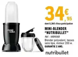 E.Leclerc Nutribullet - mini-blender offre