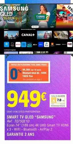 E.Leclerc Samsung - smart tv qled offre