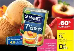Cora x Carrefour Saint mamet - fruits au sirop offre