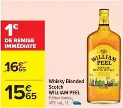 Cora x Carrefour William peel - whisky blended scotch offre