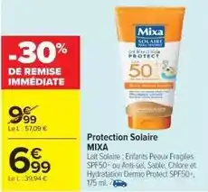Cora x Carrefour Mixa bebé - protection solaire offre