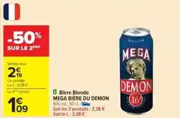 Cora x Carrefour Mega - bière blonde offre