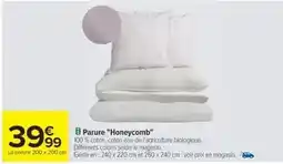 Cora x Carrefour Parure honeycomb offre