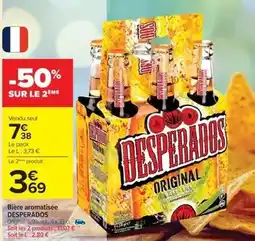Cora x Carrefour Desperados - bière aromatisée offre