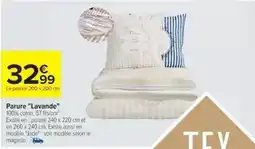 Cora x Carrefour Parure lavande offre