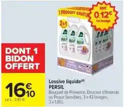 Cora x Carrefour Persil - lessive liquide offre
