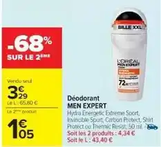 Cora x Carrefour Extrême - déodorant offre