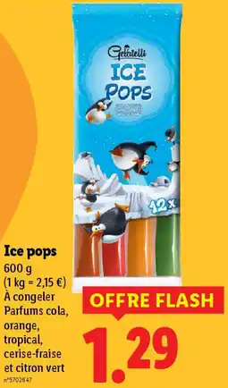 Lidl Ice pops offre