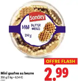 Lidl Mini gaufres au beurre offre