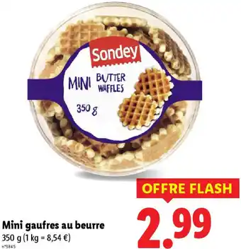 Lidl Mini gaufres au beurre offre