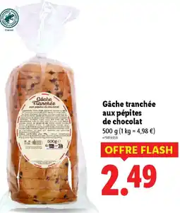 Lidl Gâche tranchée aux pépites de chocolat offre