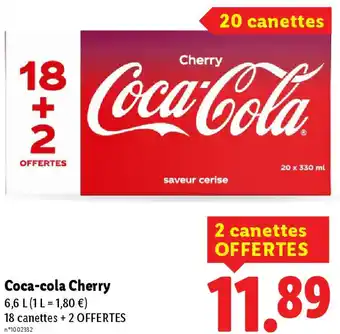 Lidl Coca-cola Cherry offre