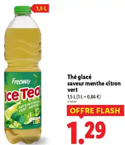 Lidl Thé glacé saveur menthe citron vert offre