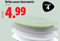 Lidl Boîtes pour charcuterie offre