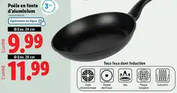 Lidl Poêle en fonte d'aluminium offre