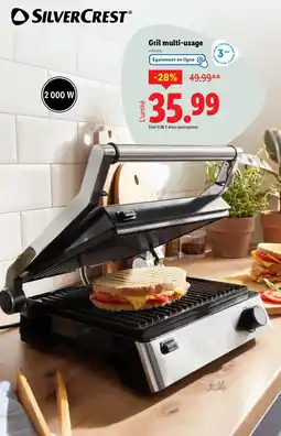 Lidl Gril multi-usage offre