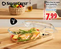 Lidl Plat à four en verre avec couvercle offre
