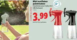 Lidl Mini ventilateur pulvérisateur offre