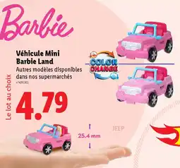 Lidl Véhicule Mini Barbie Land offre