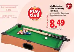 Lidl Mini babyfoot, table air hockey ou billard offre