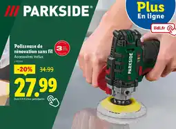 Lidl Polisseuse de rénovation sans fil offre