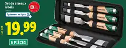 Lidl Set de ciseaux à bois offre