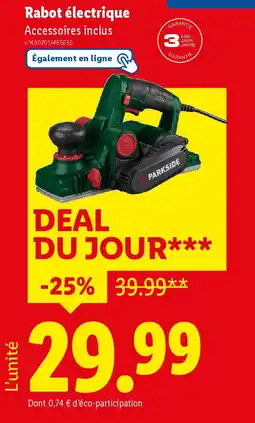 Lidl Rabot électrique offre