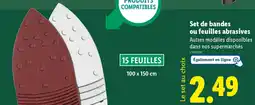 Lidl Set de bandes ou feuilles abrasives offre